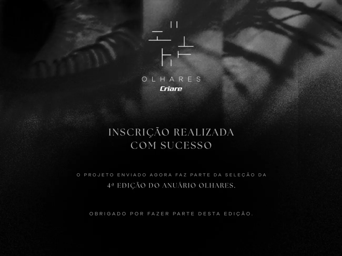 Inscrição realizada com sucesso.